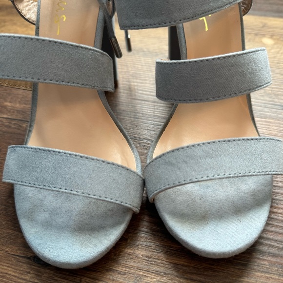 Lulus Blue Strappy Heels - Picture 4 of 7